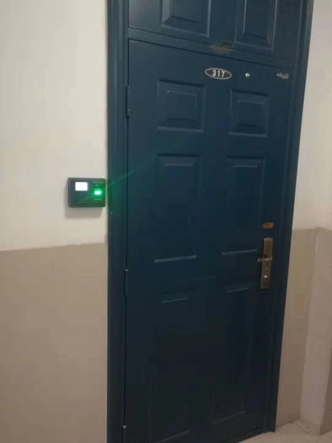防盗门+指纹机                            